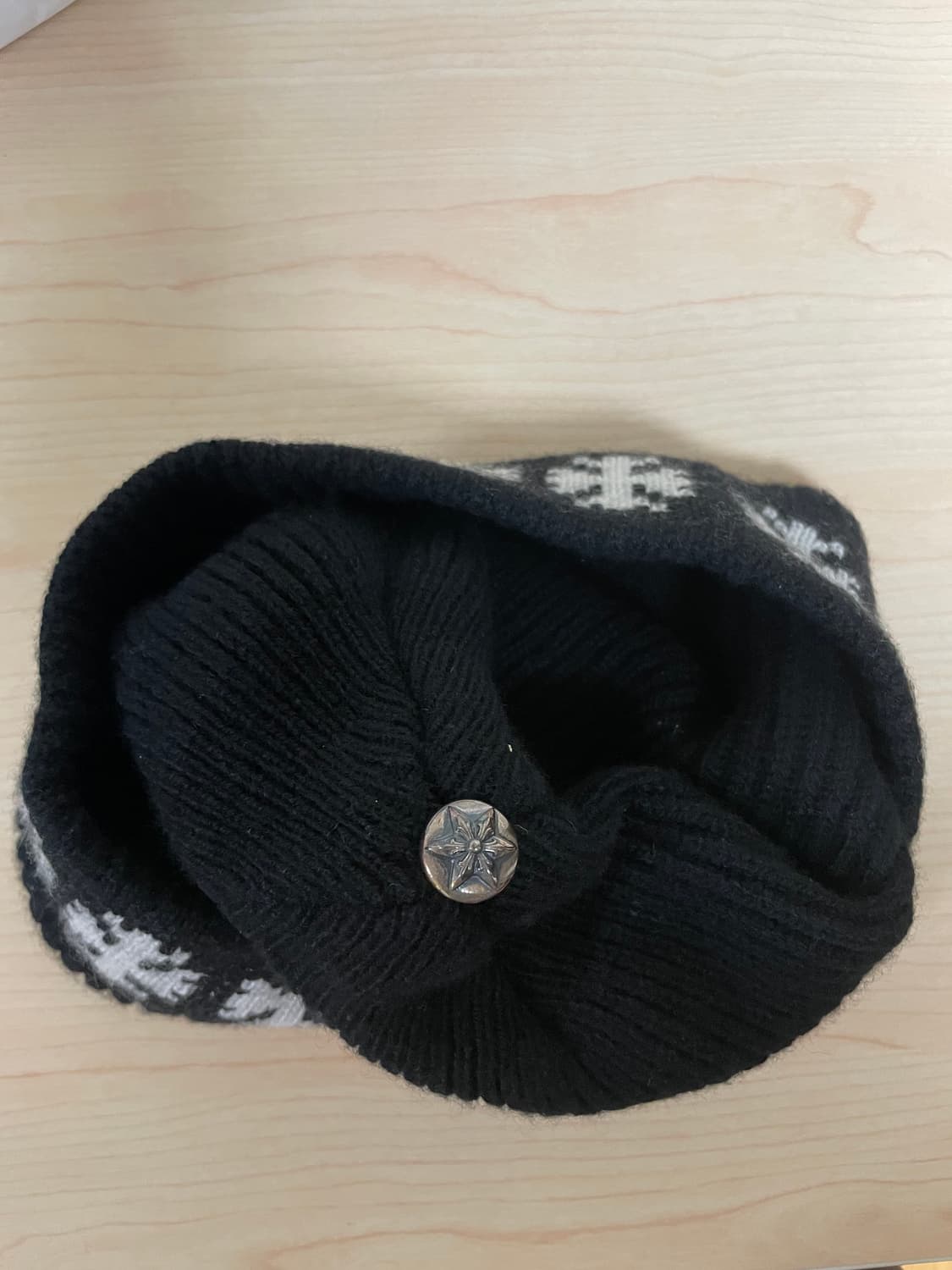 (OS) 크롬하츠 빅대디 캐시미어 비니 블랙 상품이미지7