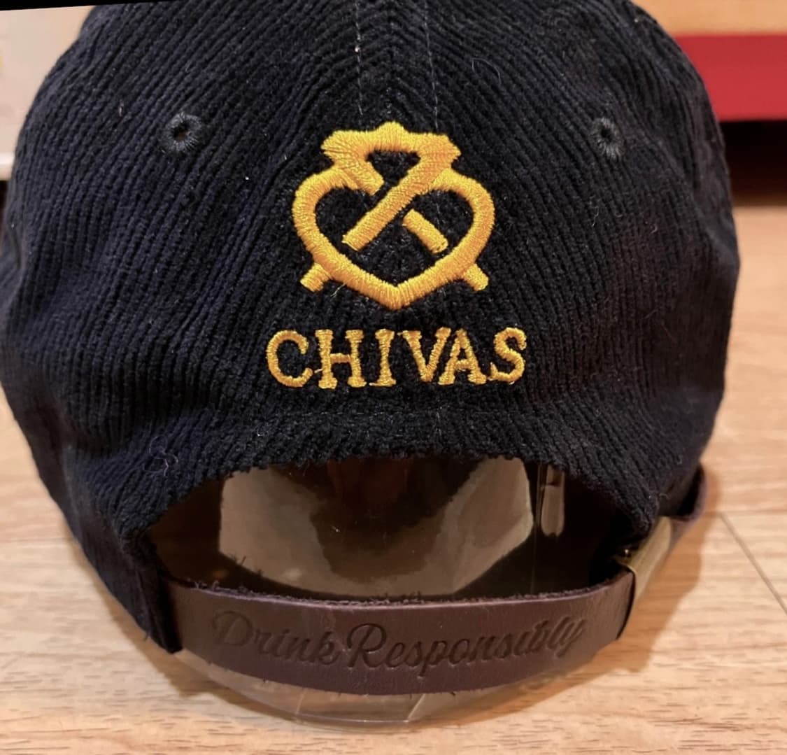 다크룸 X 시바스 콜라보 코듀로이 블랙 볼캡 모자 상품이미지2