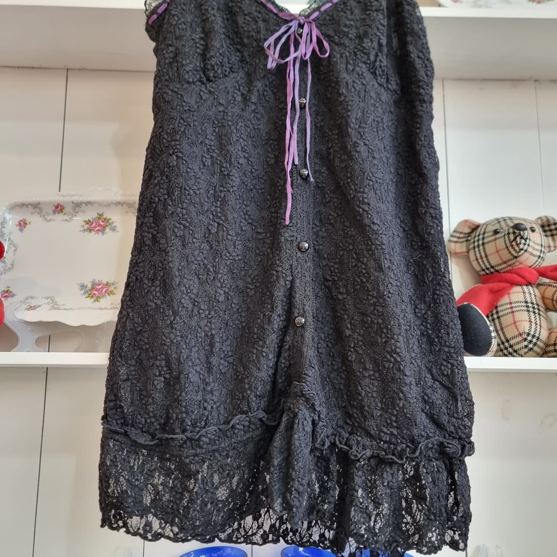 레이스 블랙 캐미솔 상품이미지3