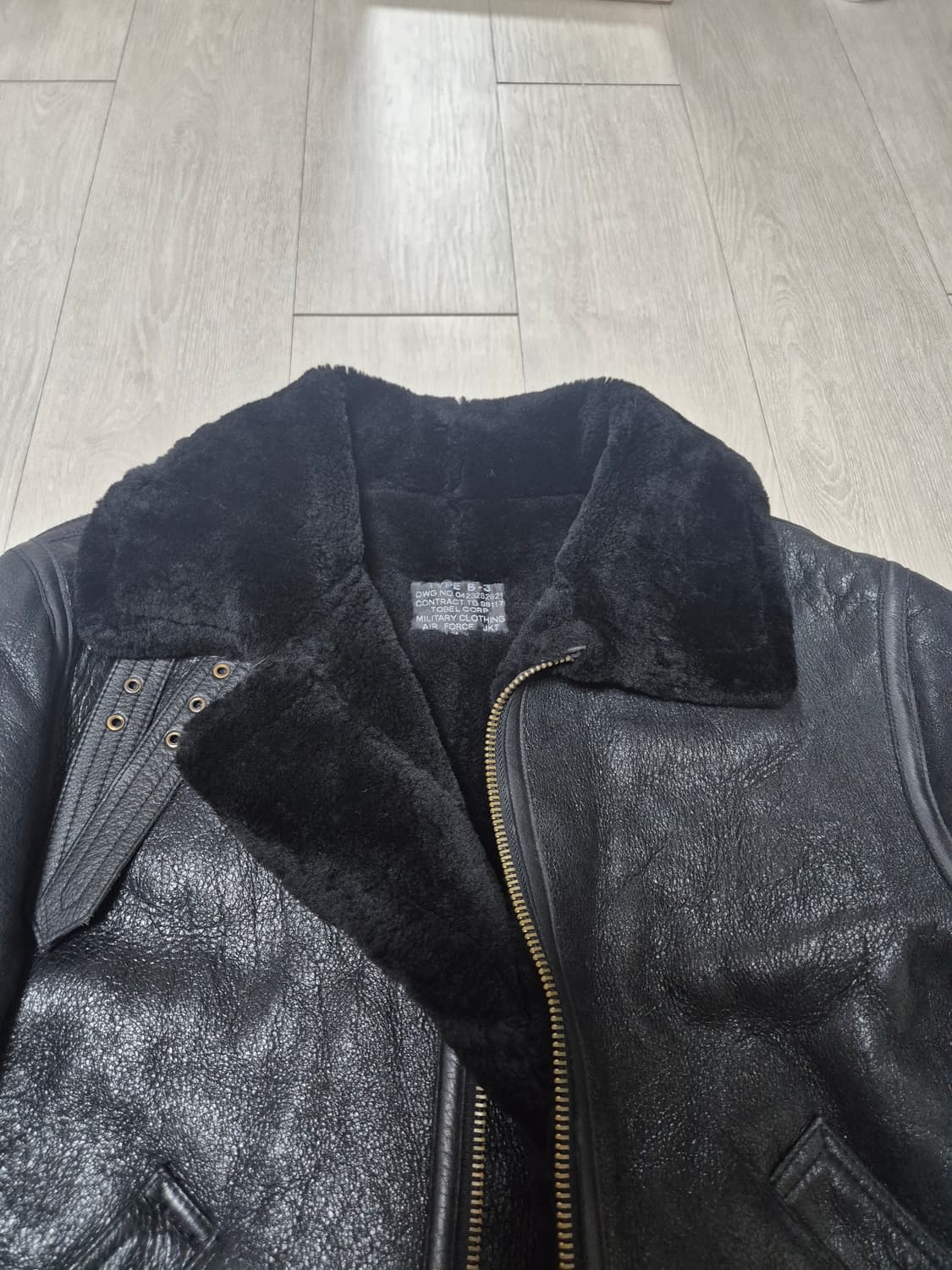 밀리터리 미 공군 램스킨 B-3 무스탕 상품이미지7