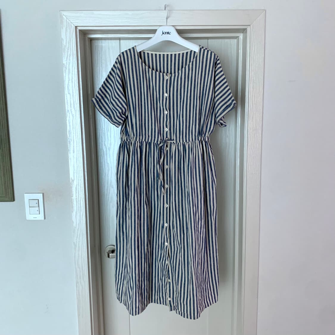 네스트 로브 코튼 린넨 반팔 원피스 nest robe 상품이미지1