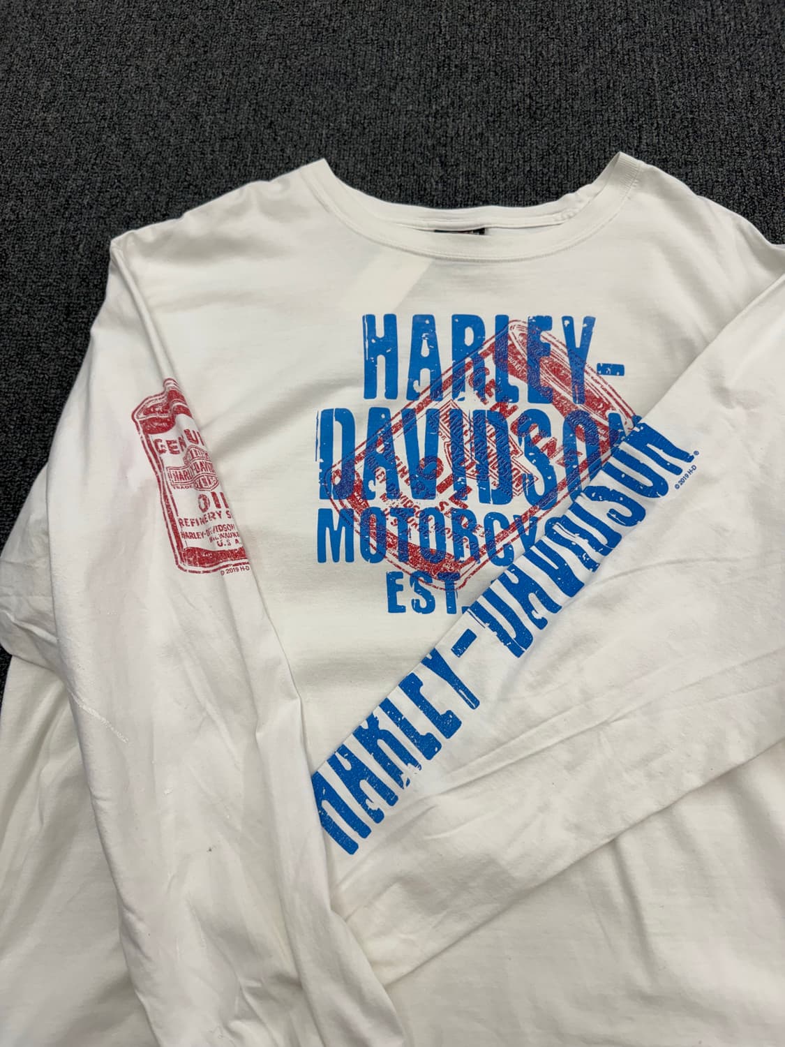 할리데이비슨 빈티지 PENSACOLA,FL 롱슬리브 상품이미지3