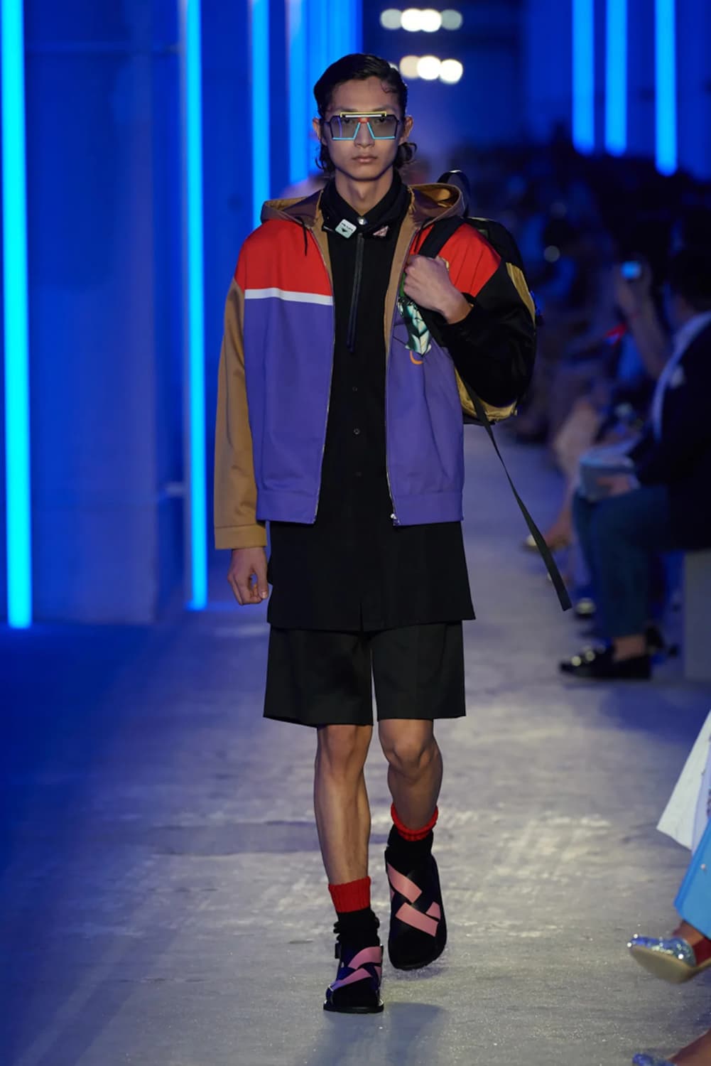 (비 착용)프라다 20s/s 멀티컬러 런웨이 코튼 자켓 XL 상품이미지9