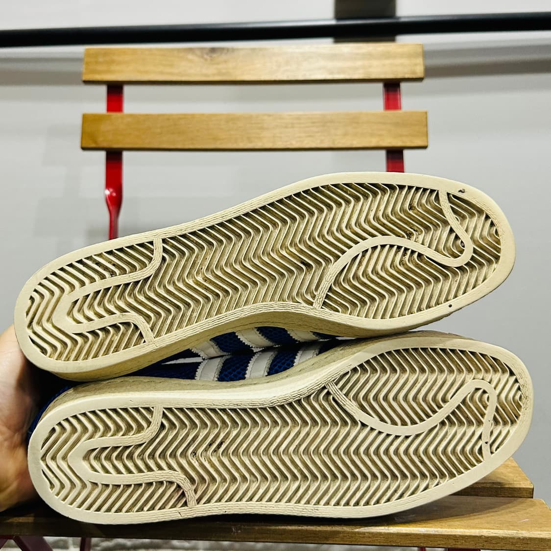 280) 아디다스 운동화 남성 남자 신발 슈퍼스타 OG 블루 메쉬 상품이미지6