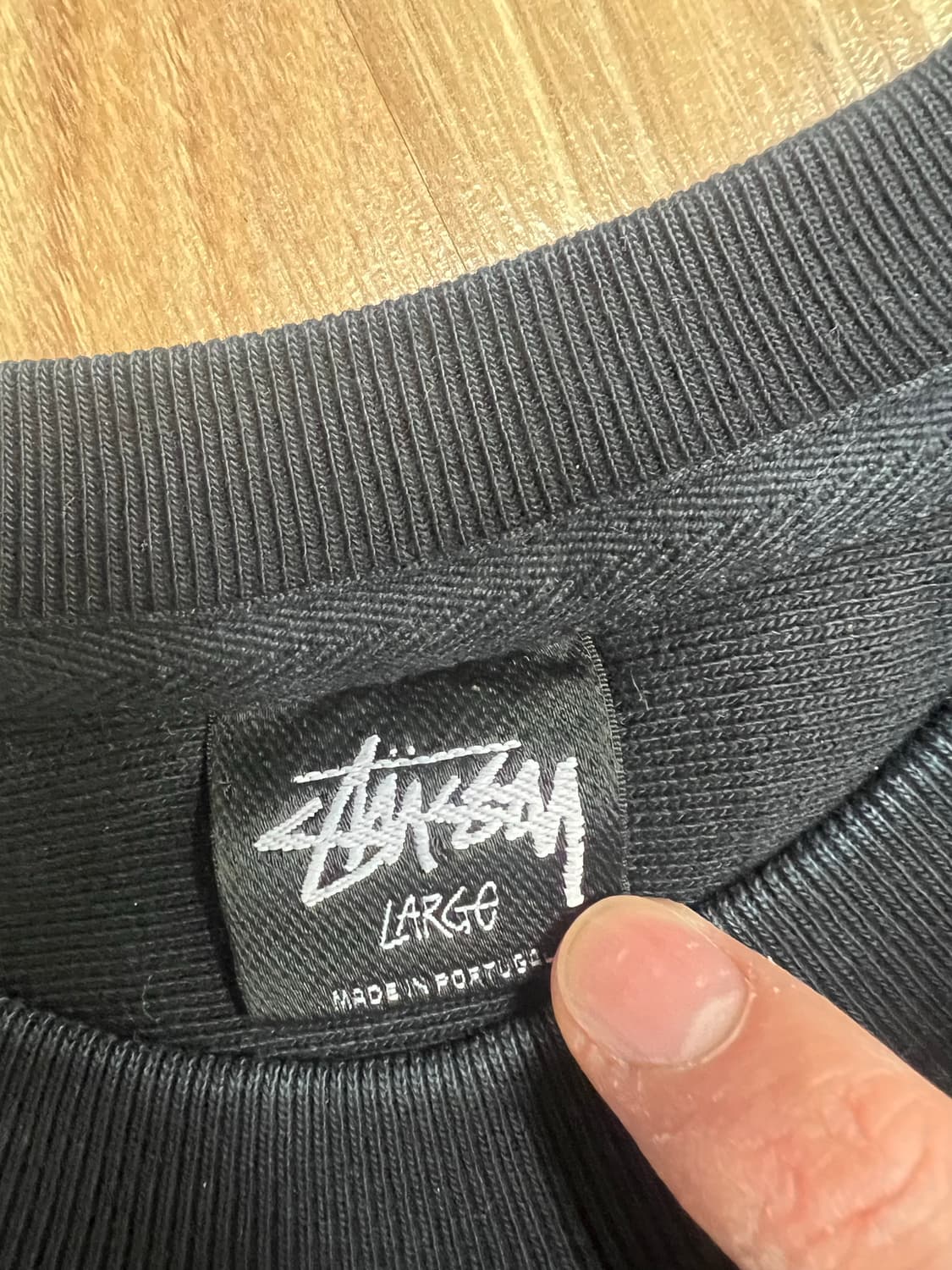 스투시 아워레거시 맨투맨 블랙 L 상품이미지3