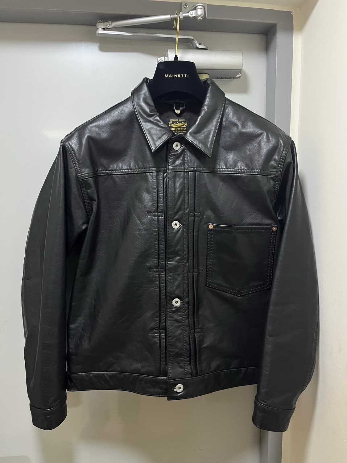 [M] 아웃스탠딩 10주년 티코어 대전판 레더자켓 상품이미지3