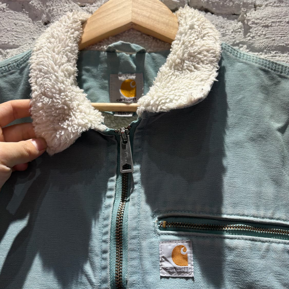 칼하트 와일드 우드 쉐르파 봄버자켓 상품이미지5