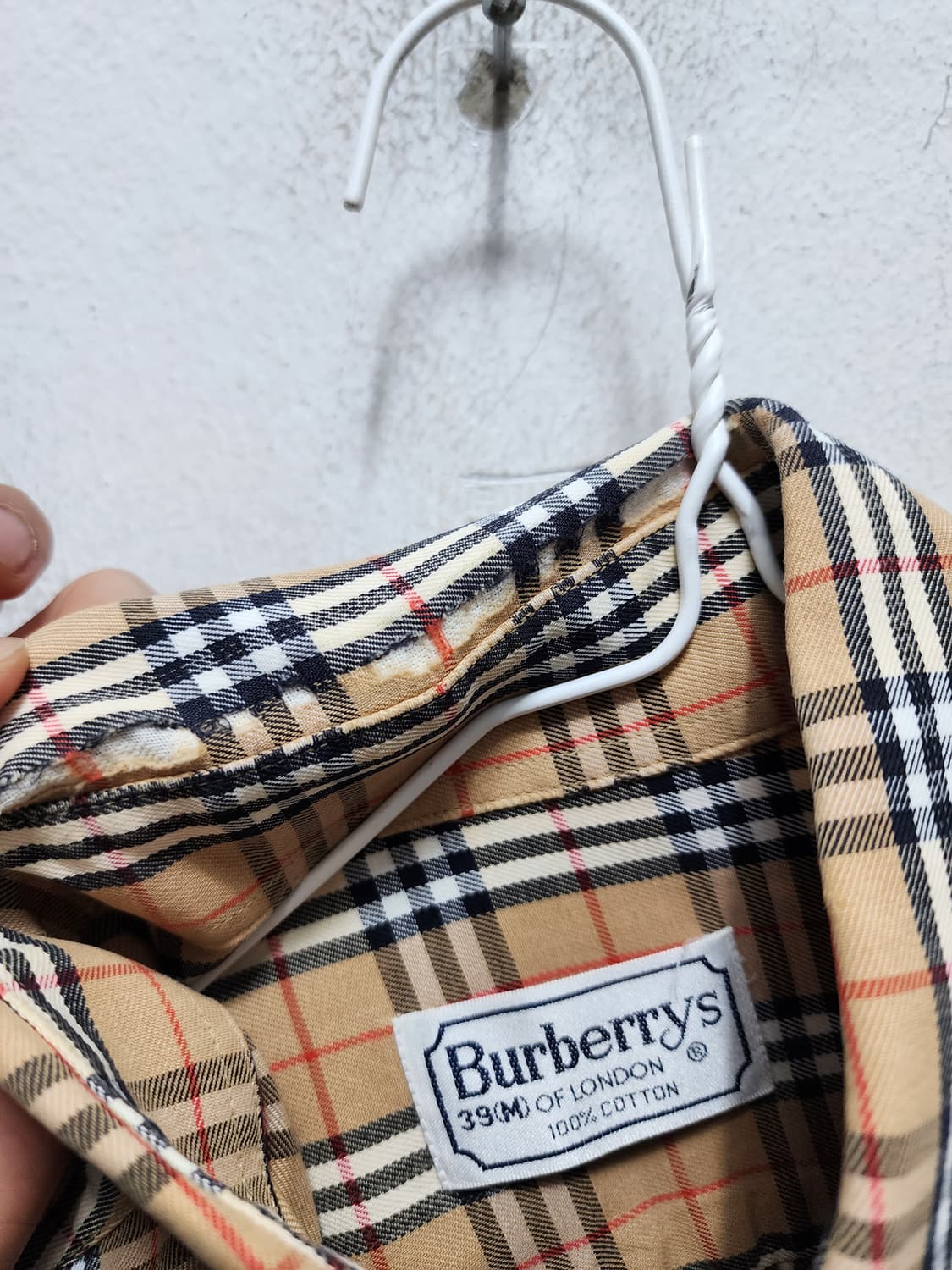 버버리 클래식 체크 긴팔 셔츠 상품이미지3