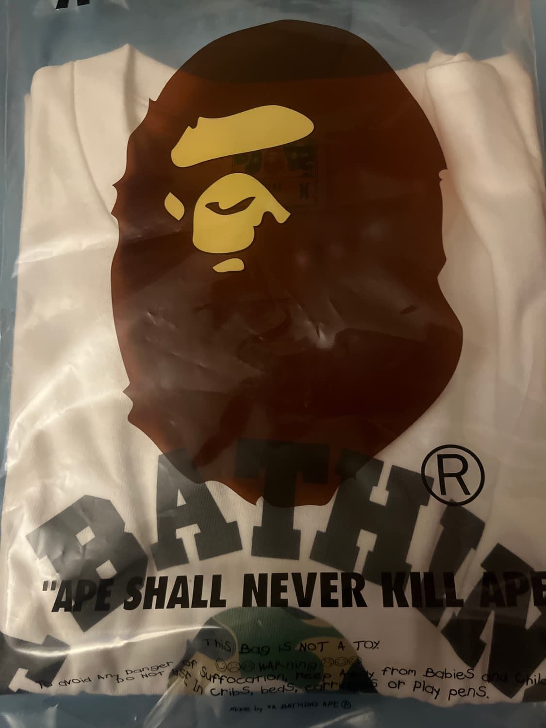 Bape abc 카모 컬리지 화이트 그린 M(새상품) 상품이미지2