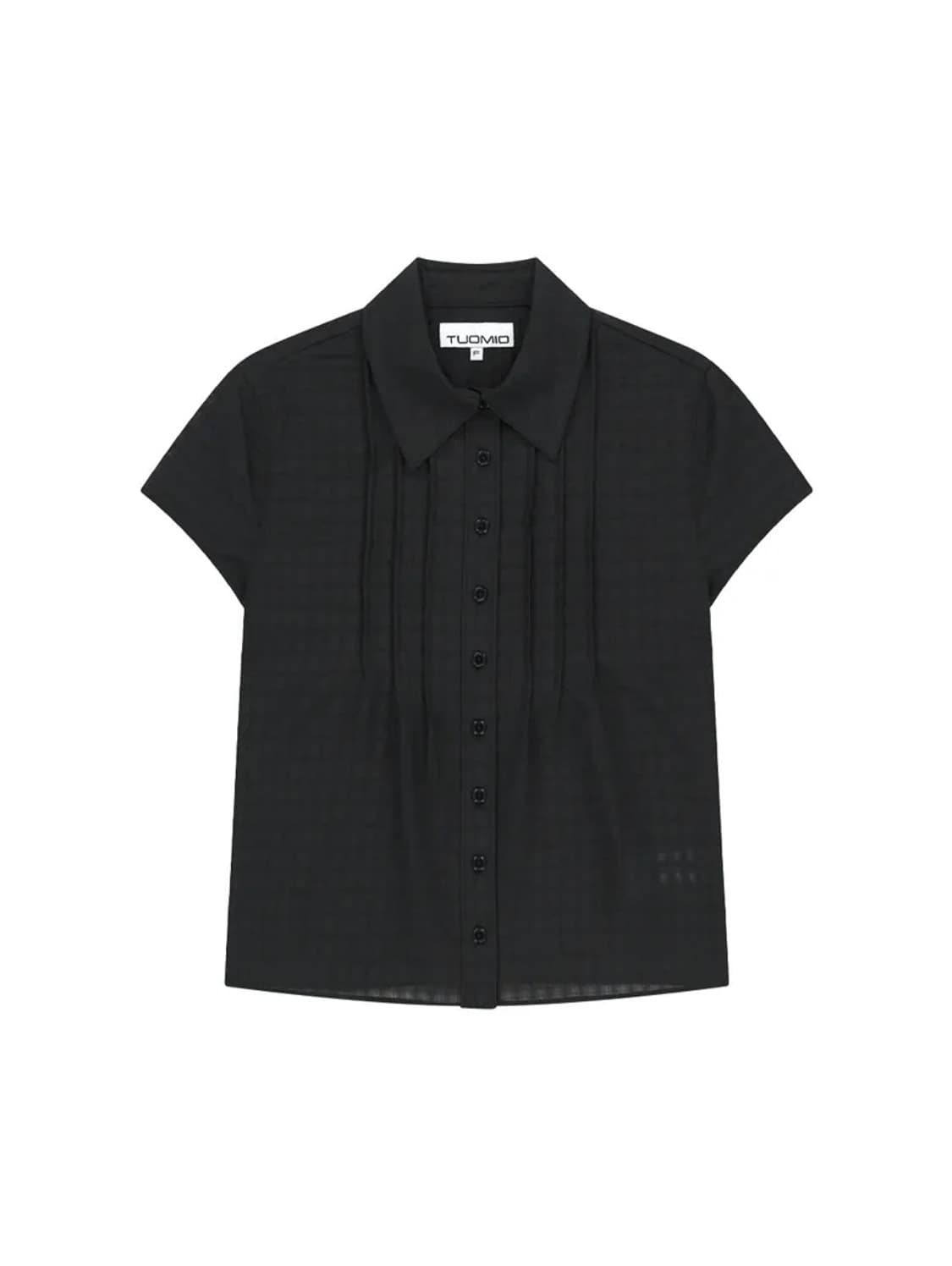 뚜오미오 SHORT SLEEVE BLOUSE [BLACK] 상품이미지1