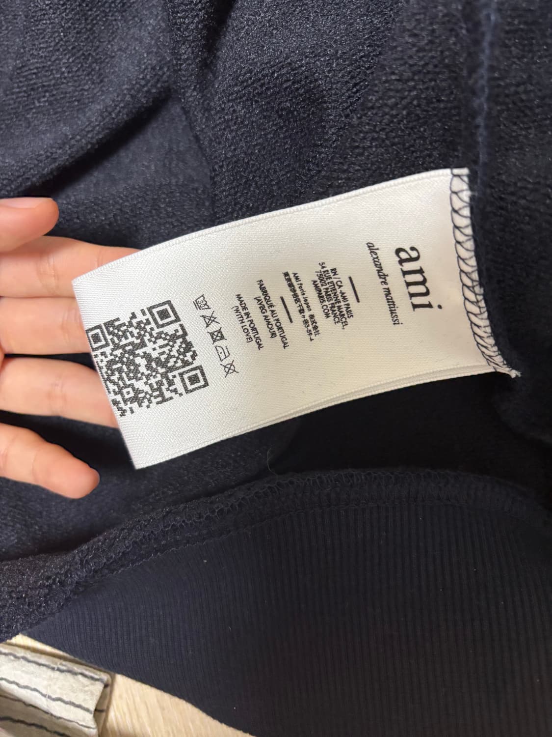 아미 네이비 후드집업 상품이미지4