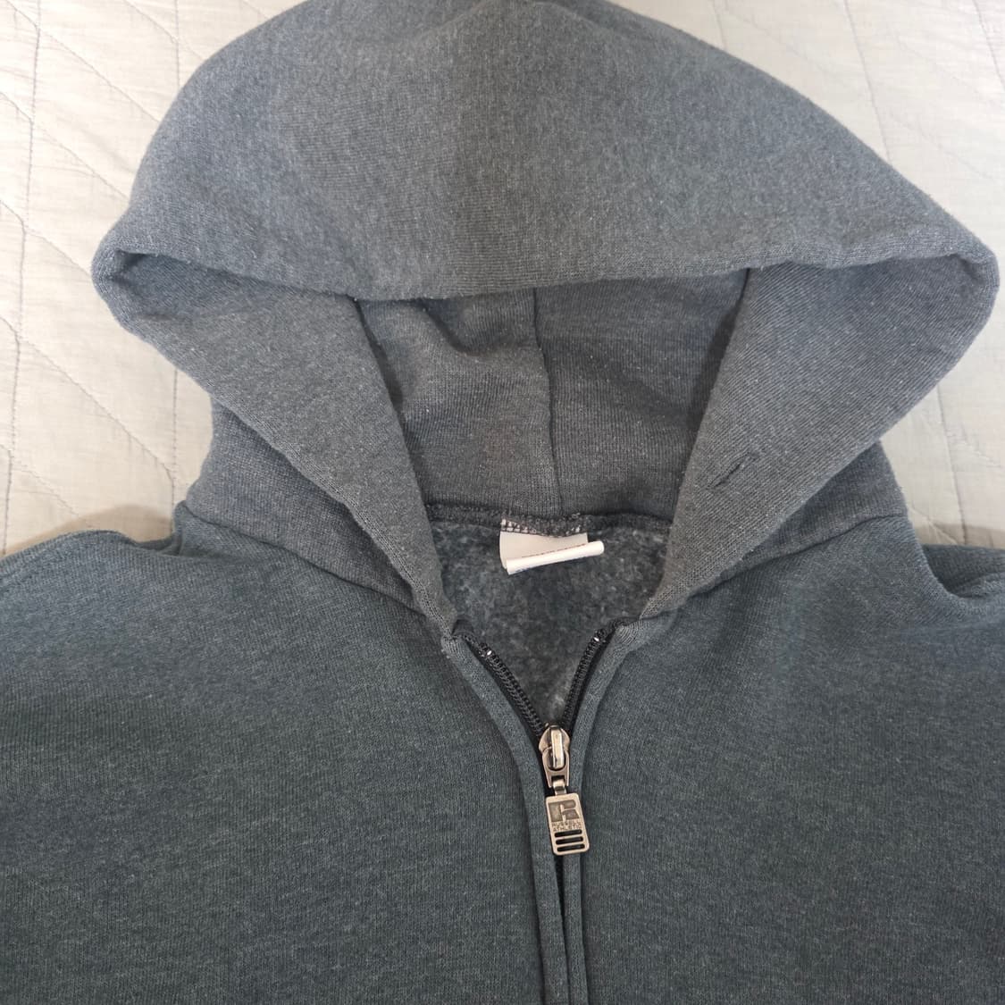 [XXL] 90s 빈티지 러셀 애슬레틱 후드집업 투톤 블루 그레이 상품이미지2