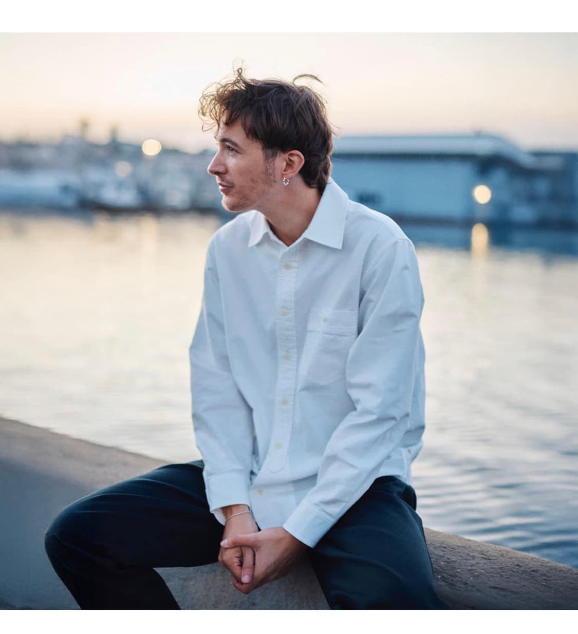 건지울른스 옥스포드 브리티쉬 아미 셔츠 - 오프 화이트 상품이미지2