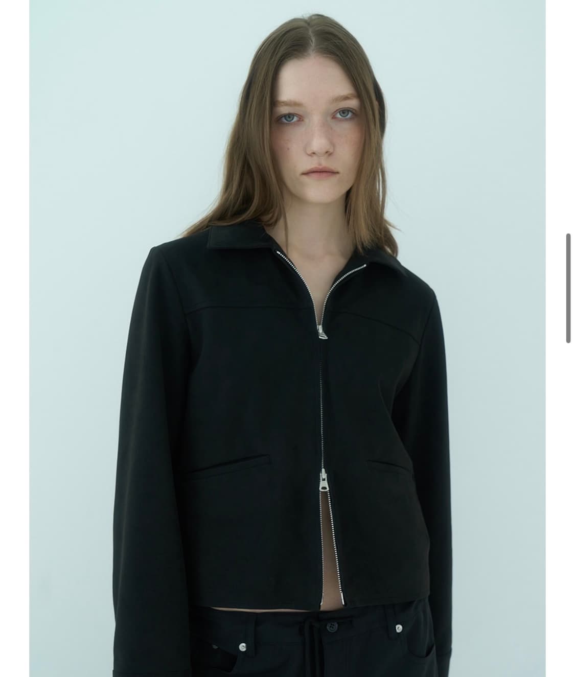 태이 tangle suede jacket (black) 상품이미지4