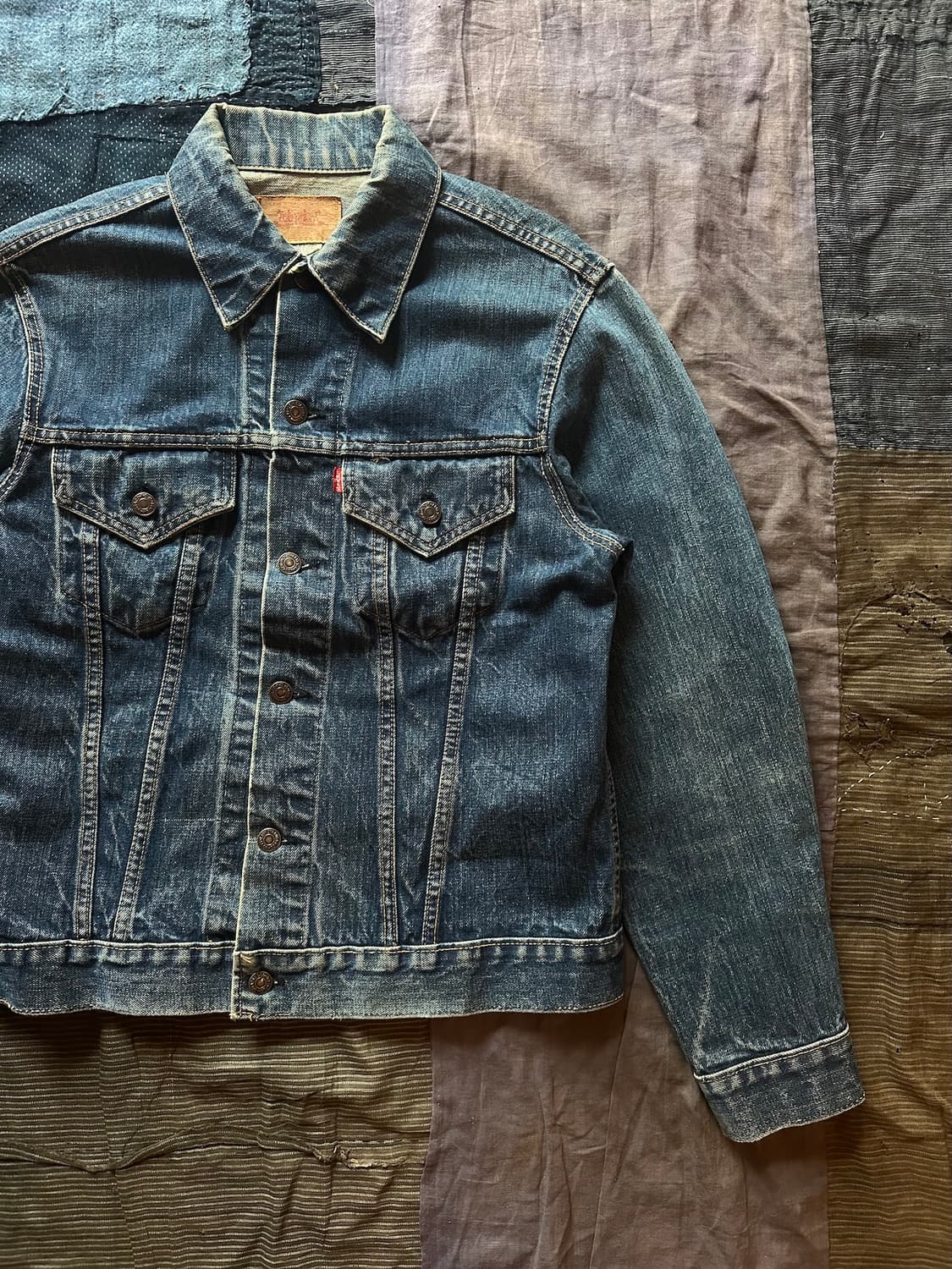 60s USA Levis 70505 Big E Denim Jacket 상품이미지2