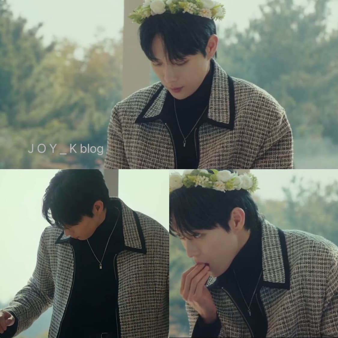 엘무드 파탈 트위드 블루종 상품이미지3