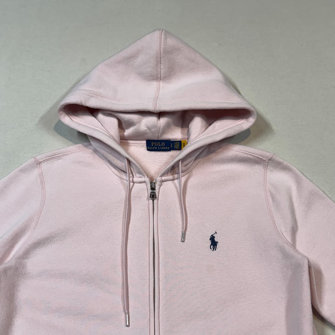 S) 폴로 랄프로렌 연한 핑크 후드집업 신형 큐알탭 상품이미지3
