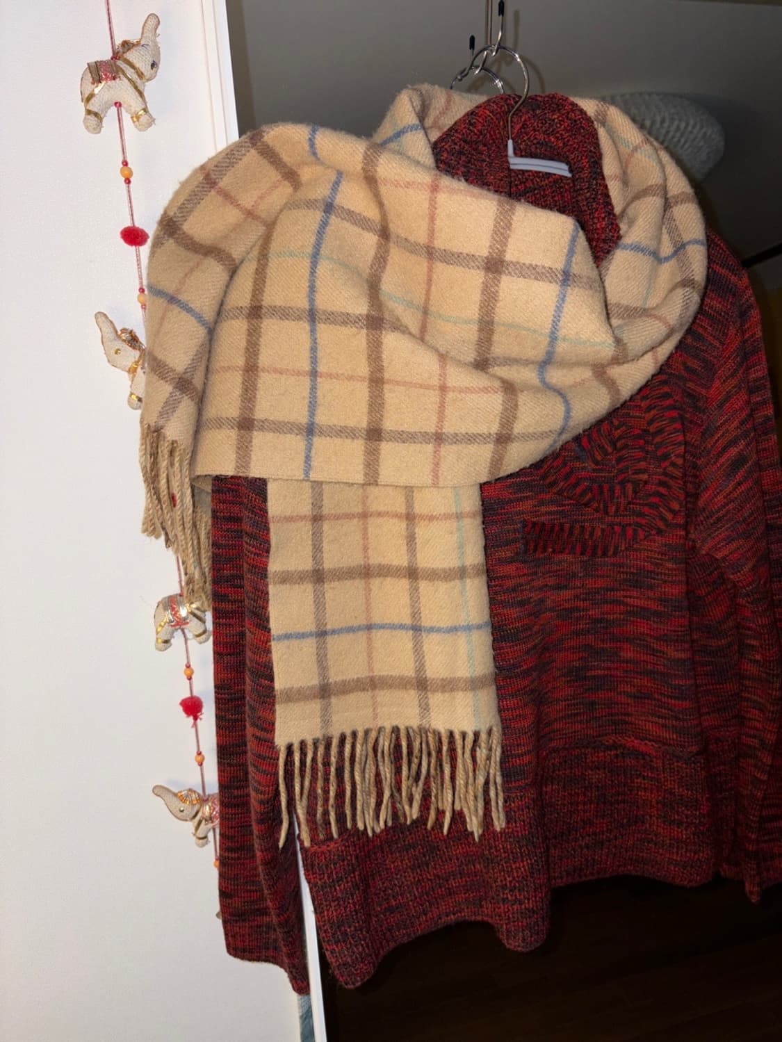 check patterned muffler 상품이미지2