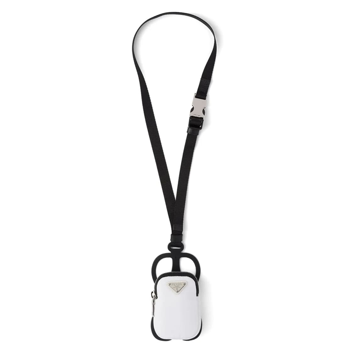 새상품 프라다 리나일론 폰홀더 케이스 스트랩 지갑 파우치 화이트 상품이미지1