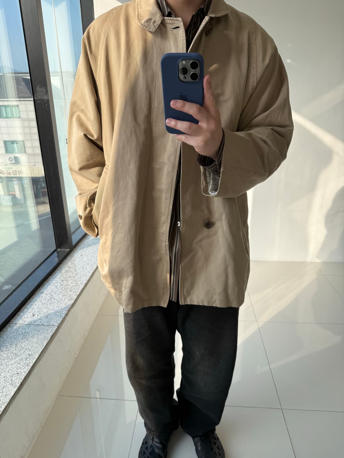 Old joe 올드조 플라이 프론트 더스터 자켓 상품이미지2