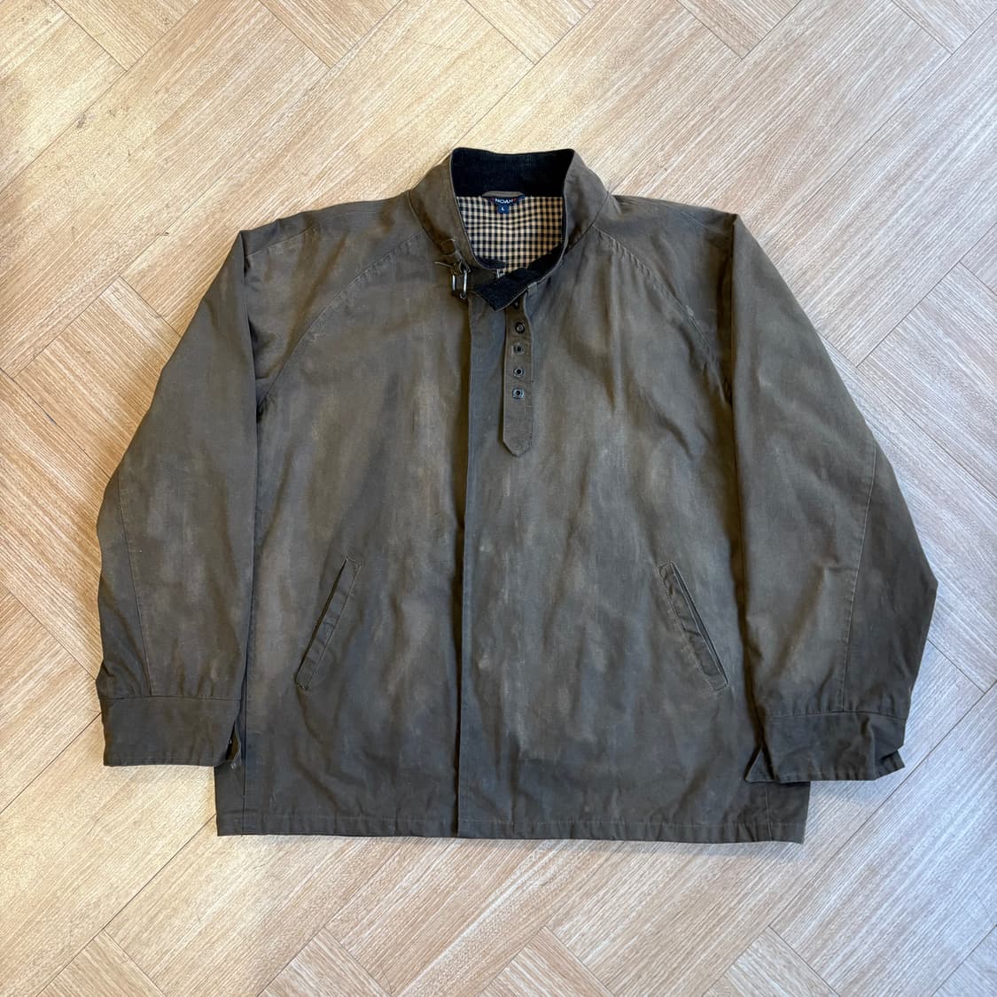 노아 브라운 왁스 코팅 자켓 상품이미지1