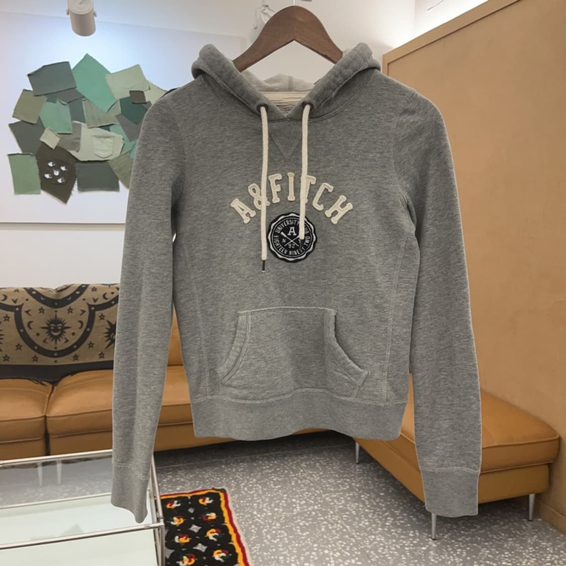 아베크롬비 Y2K 올드스쿨 빈티지 약기모 후드티 XS C07899 상품이미지3