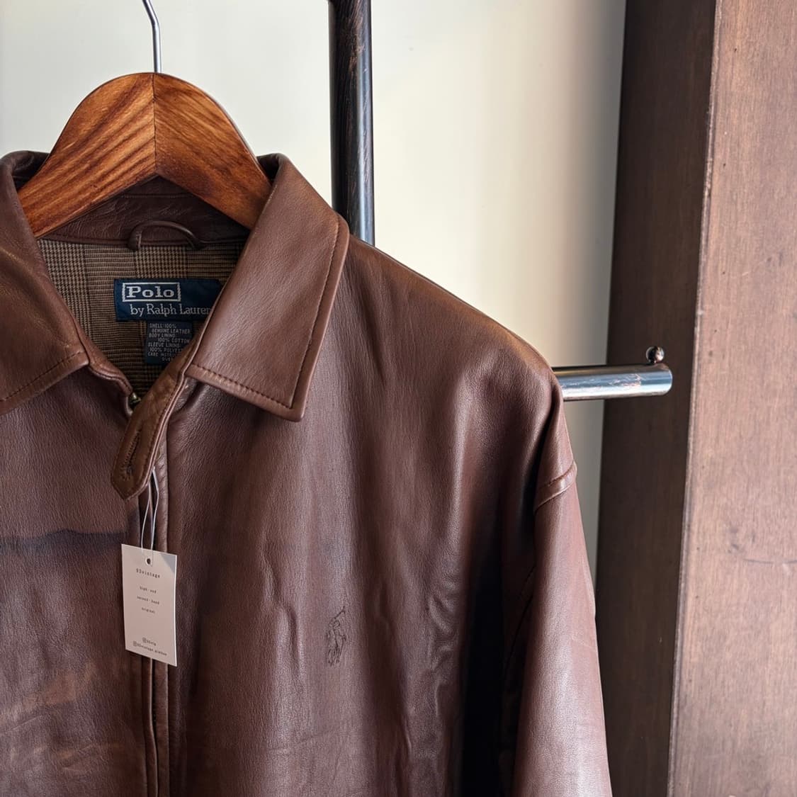 15343 - 폴로 랄프로렌 브라운 레더 자켓 상품이미지3