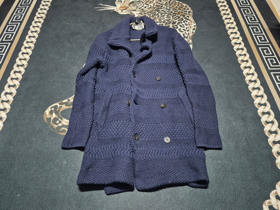 (별그대 도민준 착용)솔리드옴므 13F/W 더블 브레스티드 니트 코트 L 상품이미지1