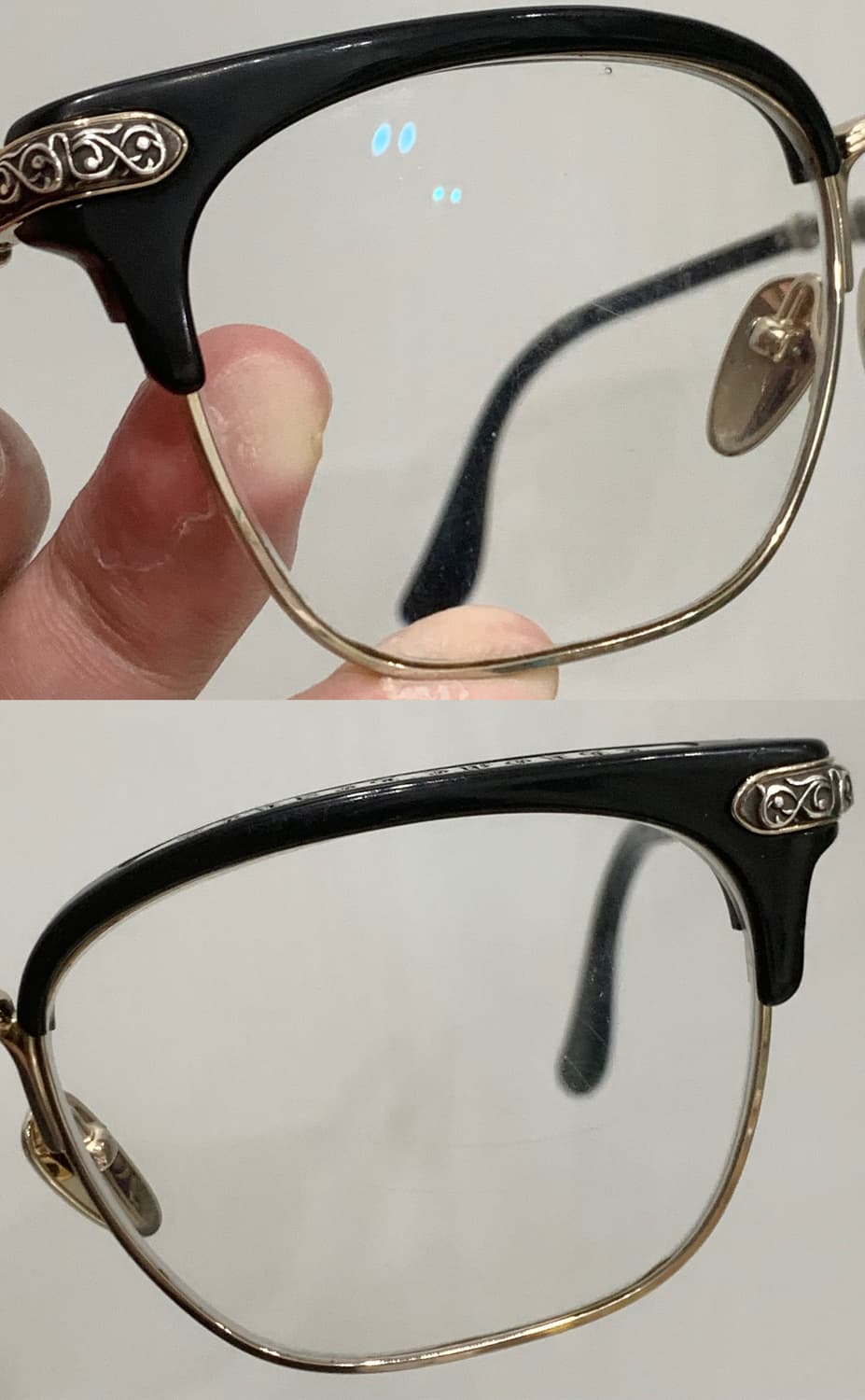 크롬하츠 버티컬스마일2 안경 [BK/GP] 블랙&골드 상품이미지5