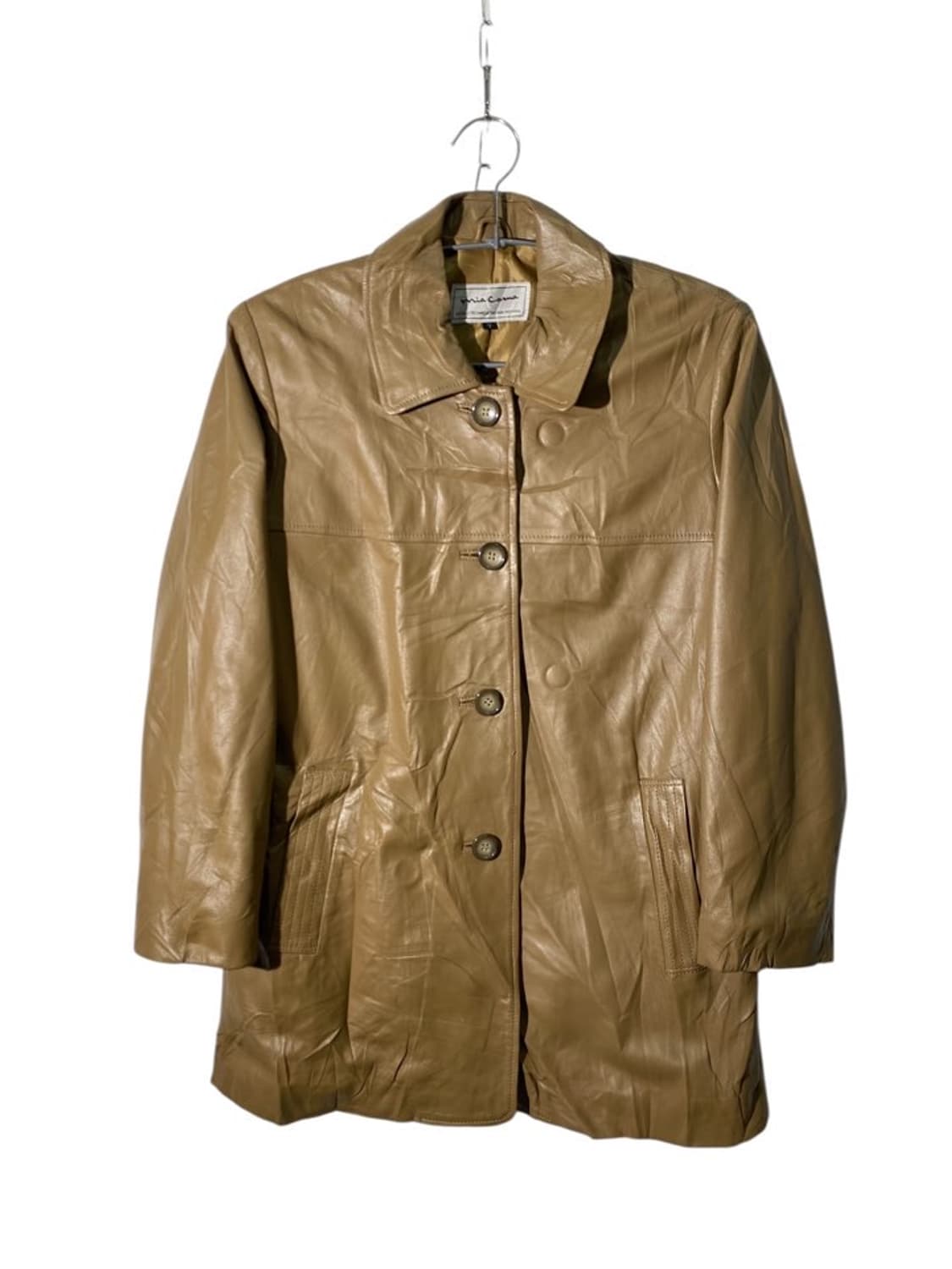 mia coma 리얼 레더 롱 자켓 상품이미지1