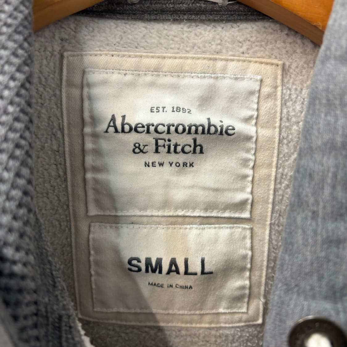 아베크롬비 y2k 빈티지 그레이 후드집업 S 상품이미지6