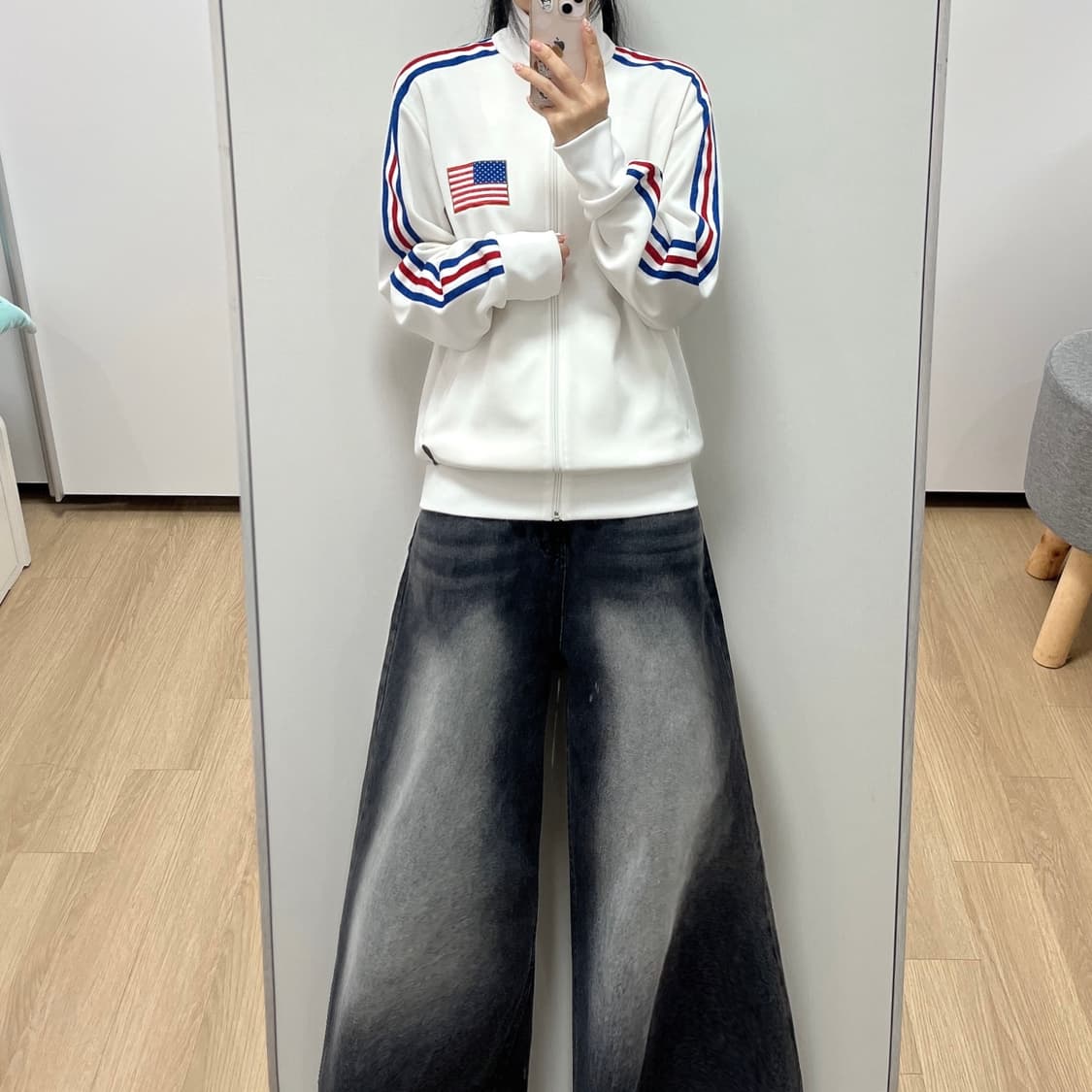 아디다스 USA 성조기 화이트 트랙탑 져지 상품이미지1