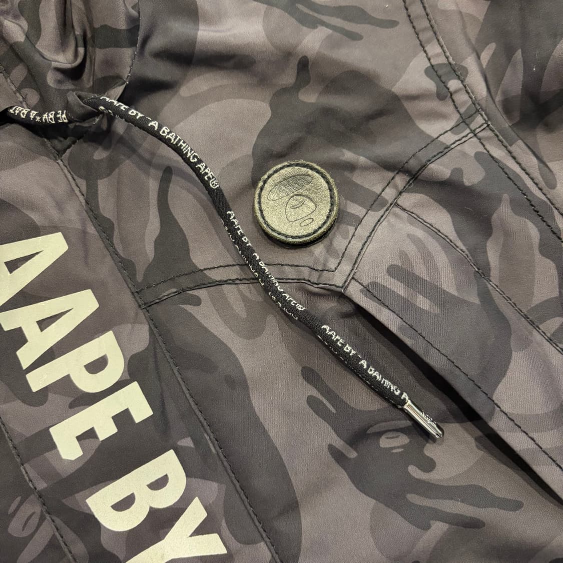 [S] AAPE 에이프 베이프 카모플라쥬 바람막이 후드 자켓 E325 상품이미지4