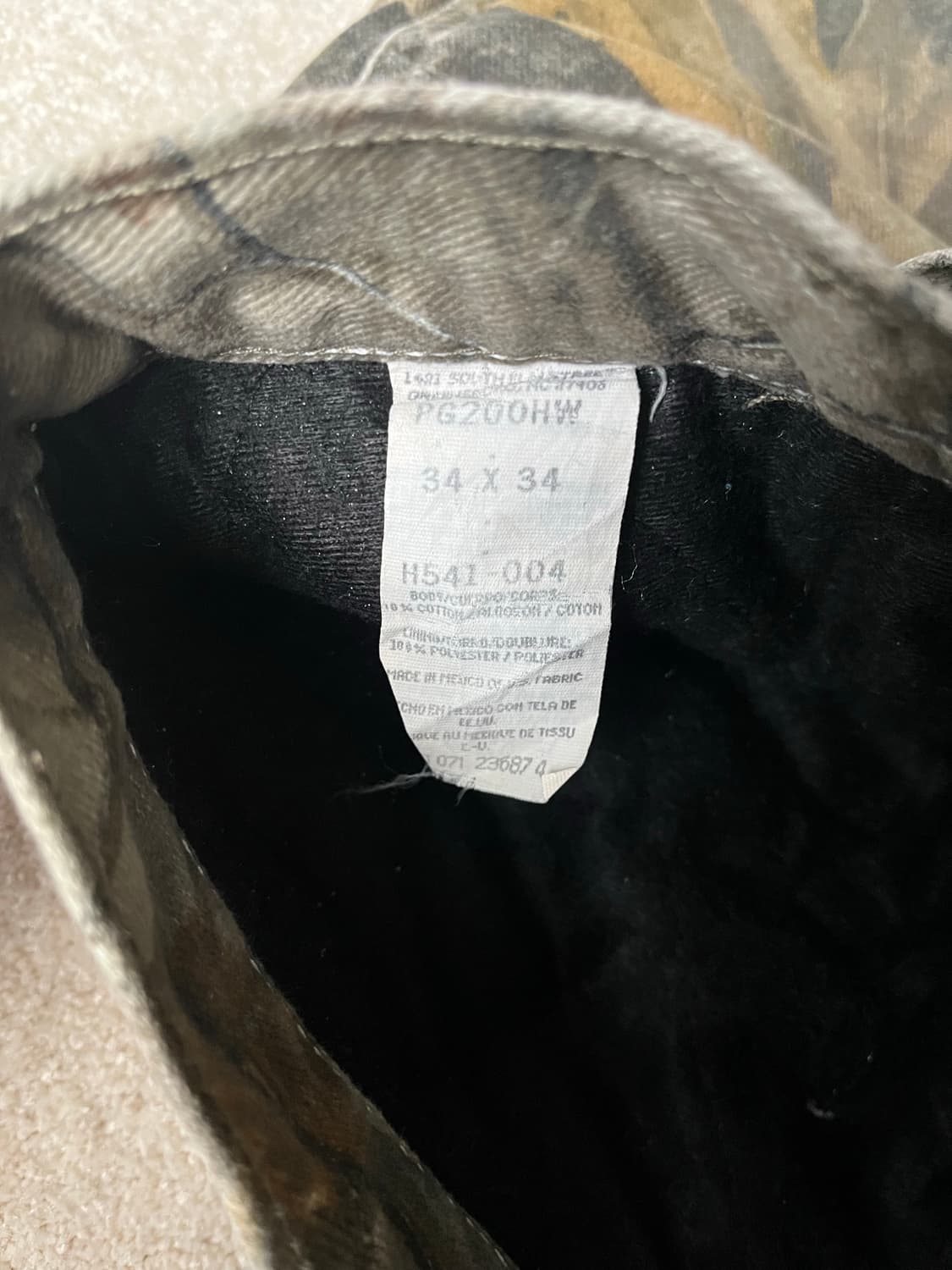 90s 랭글러 프로기어 리얼트리 기모 팬츠 (31-34) 상품이미지5