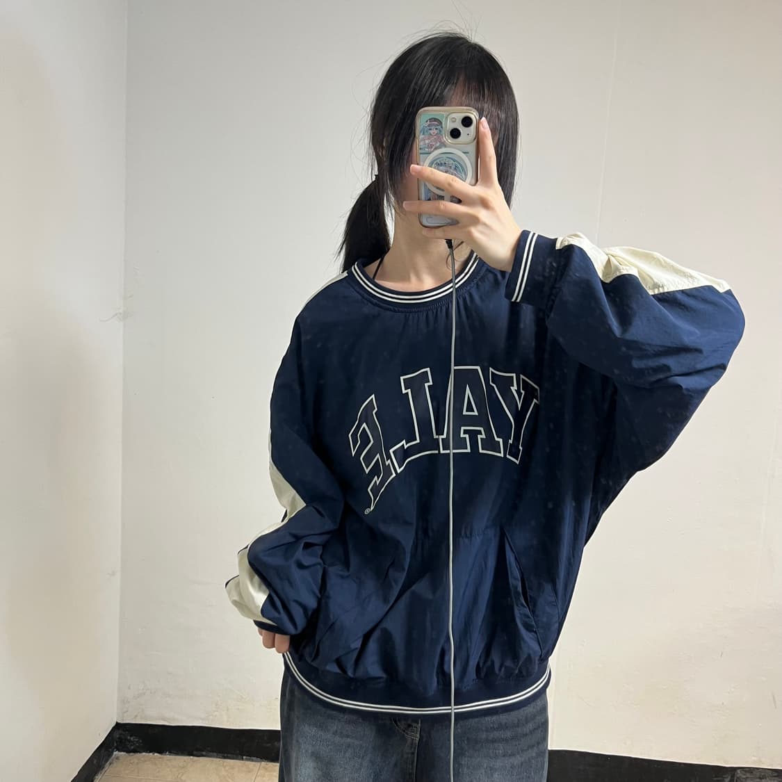 Yale × Descente Navy Warm-Up 상품이미지2