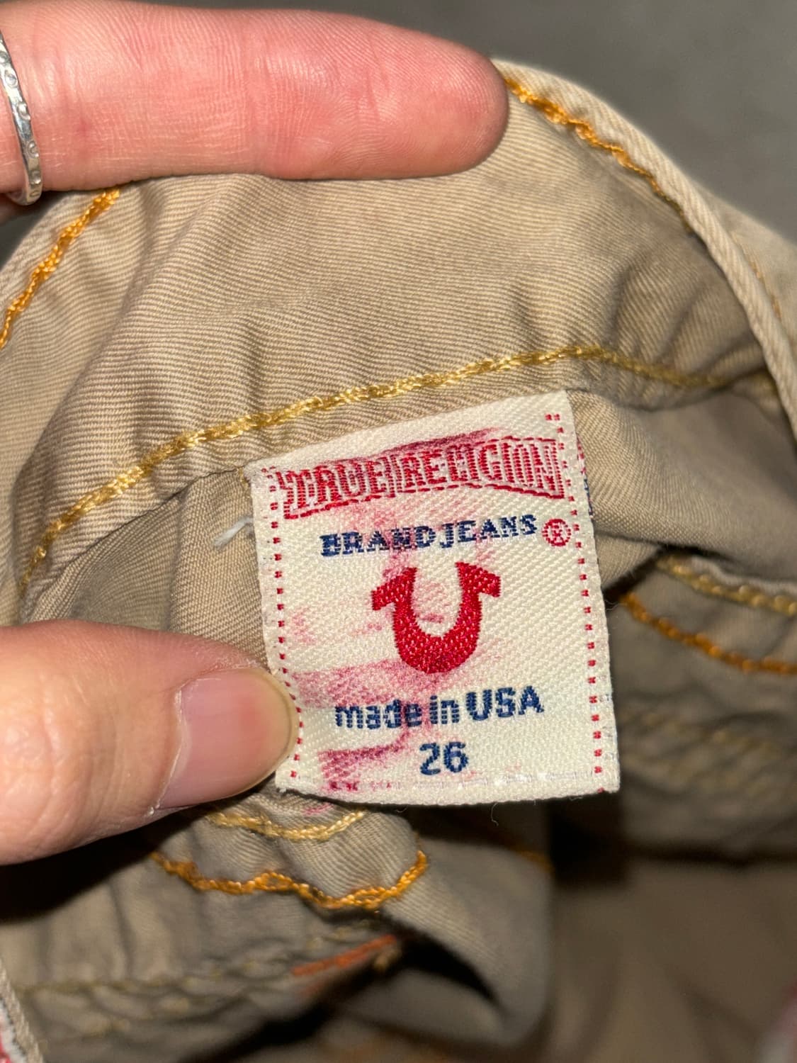 트루릴리전 코튼 플레어팬츠 상품이미지5