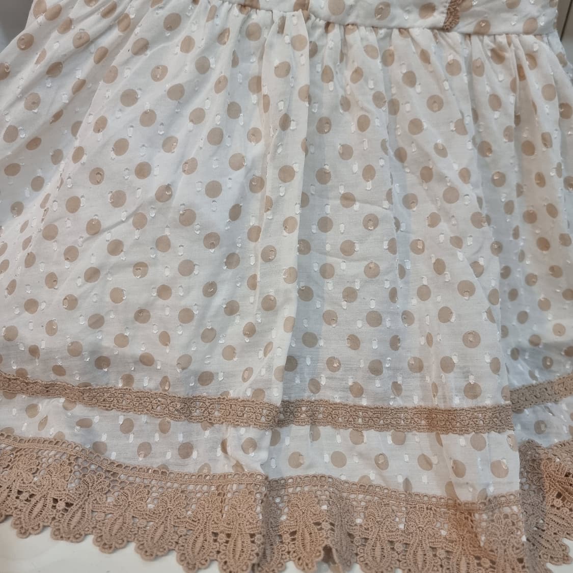 리즈리사 LIZ LISA 라떼빛 도트 레이스 미니원피스 상품이미지2