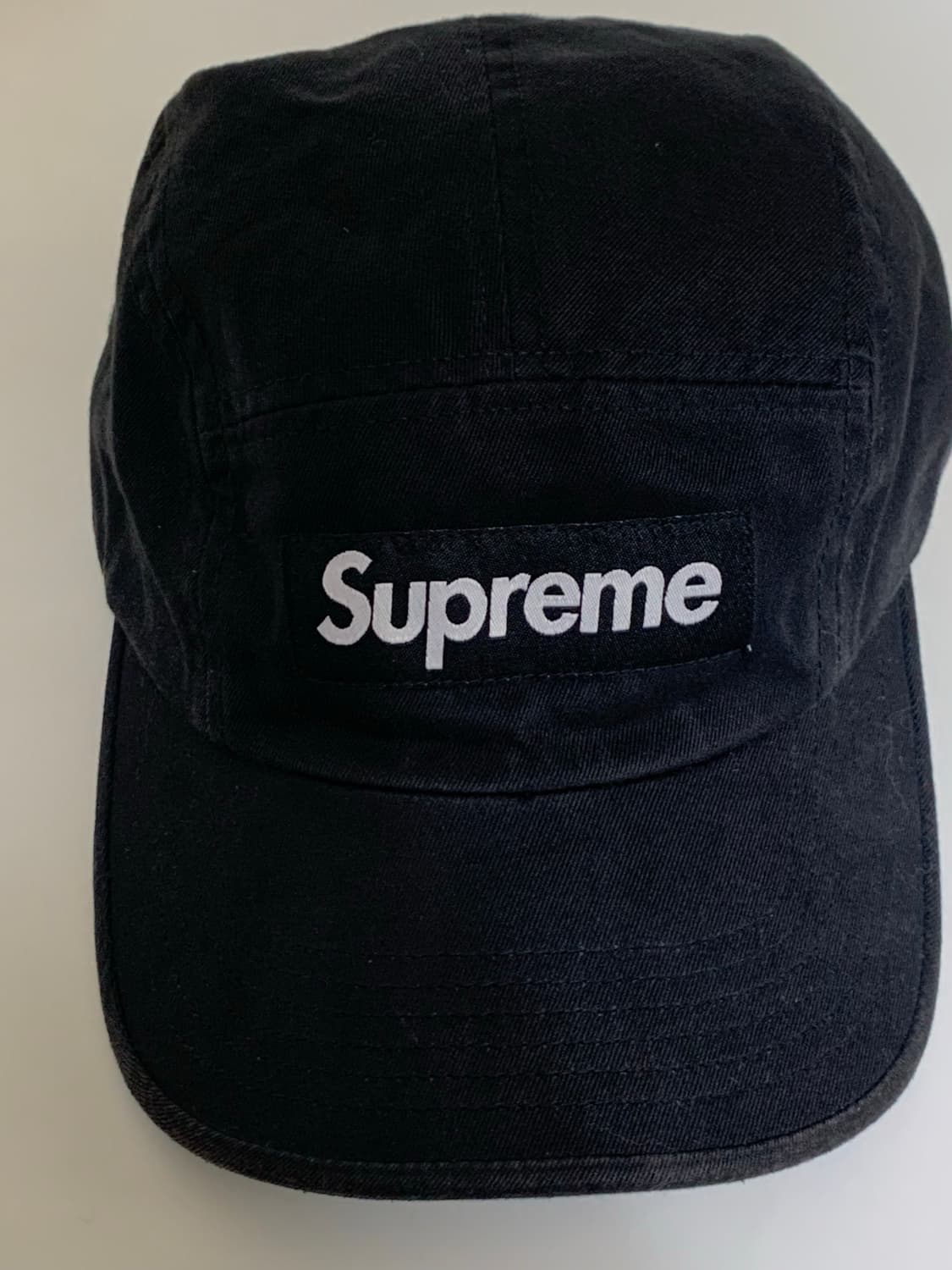 슈프림 캠프캡 블랙 모자 상품이미지3