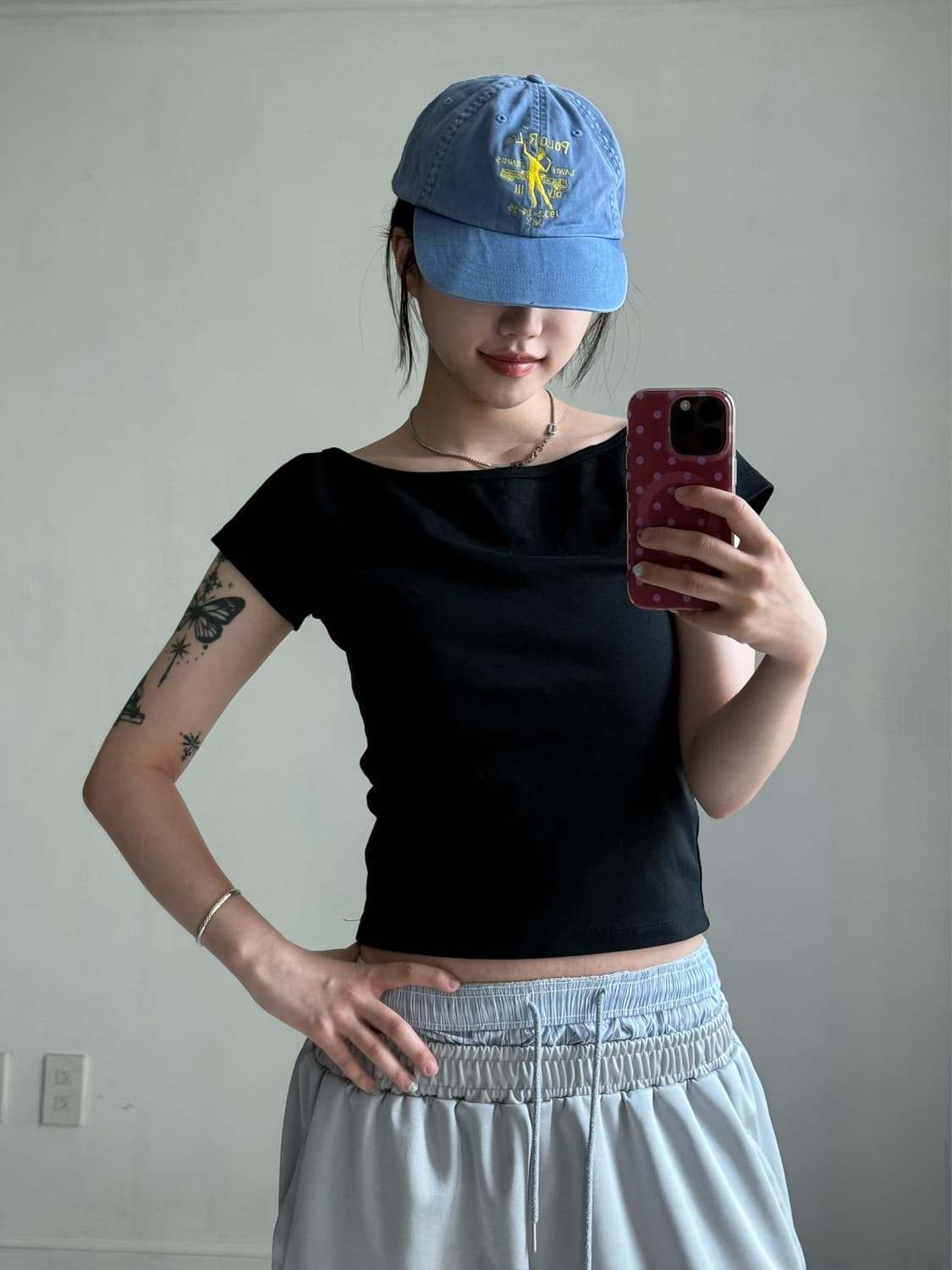 폴로 스카이블루 테니스 캡 상품이미지1
