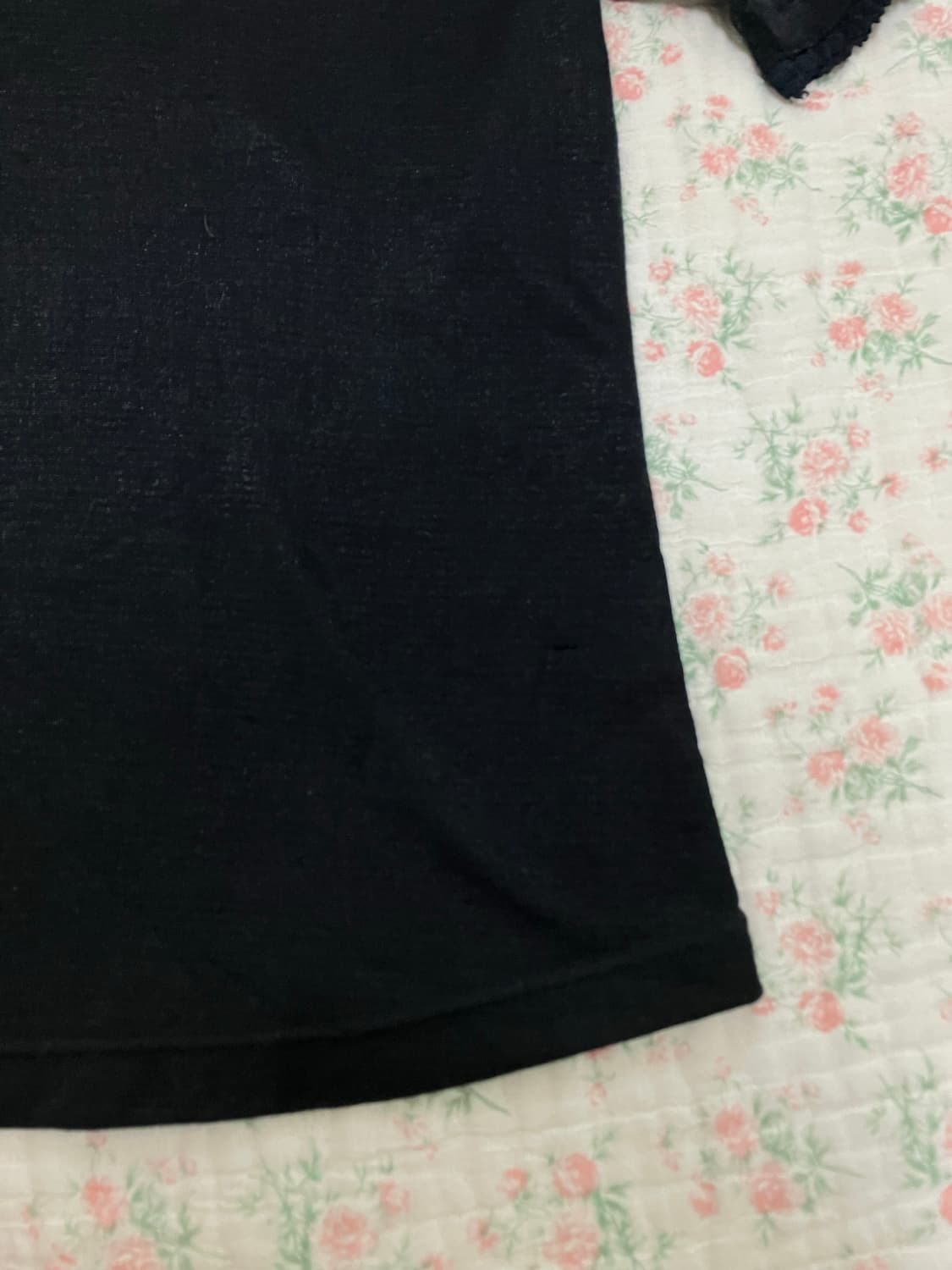 빈티지 블랙 크로셰 레이스 반팔 1109 모리걸 y2k 스트릿 갸루 펑키 상품이미지6