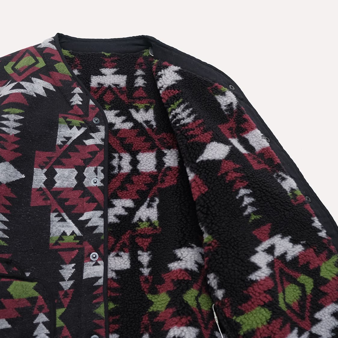 native jacquard boa fleece jacket 상품이미지6