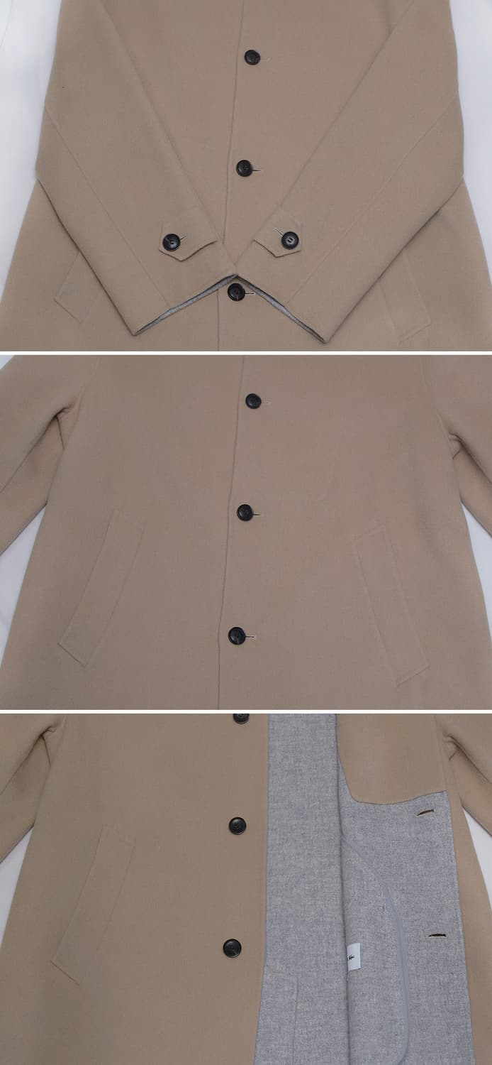 신품급) 라코스테 핸드메이드 싱글 울펠트 오버코트 (105+) 상품이미지6