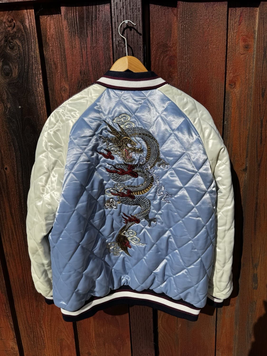 팔라스 x 에비수 리버시블 스카잔 자켓 블루 상품이미지4