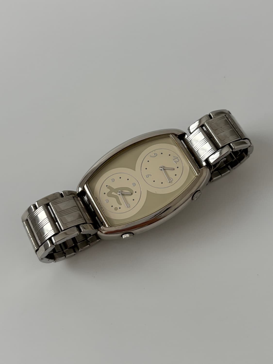 dual time silver square ladies quartz 상품이미지4