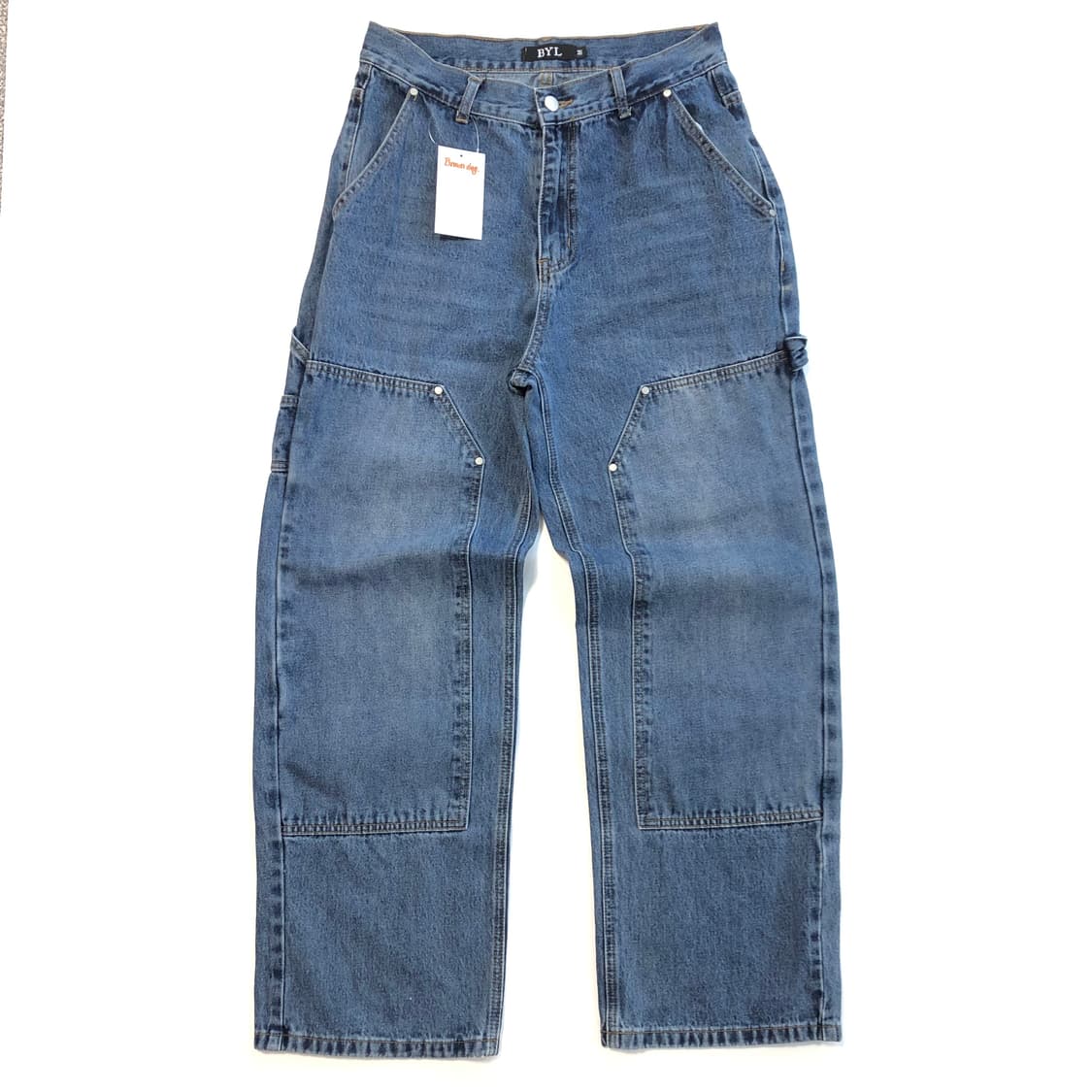 VTG 데님 더블니 팬츠 상품이미지1