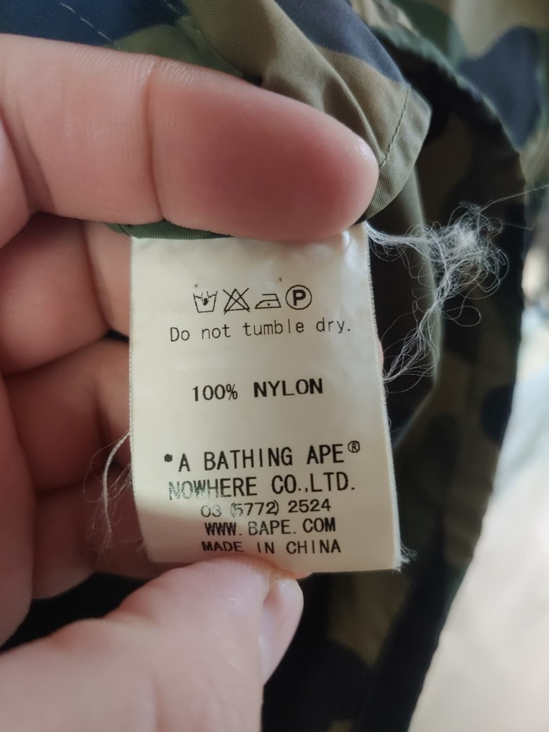 [OG M] 베이프 1ST 녹계 바람막이 자켓 상품이미지5