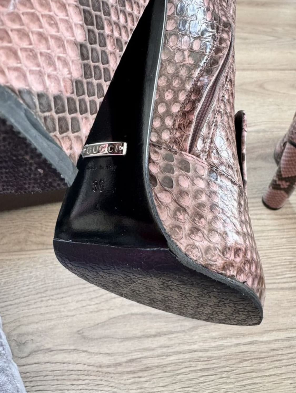 GUCCI 구찌 홀스빗 부츠(파이톤 스킨-뱀피)36 사이즈-해외발송 상품이미지9