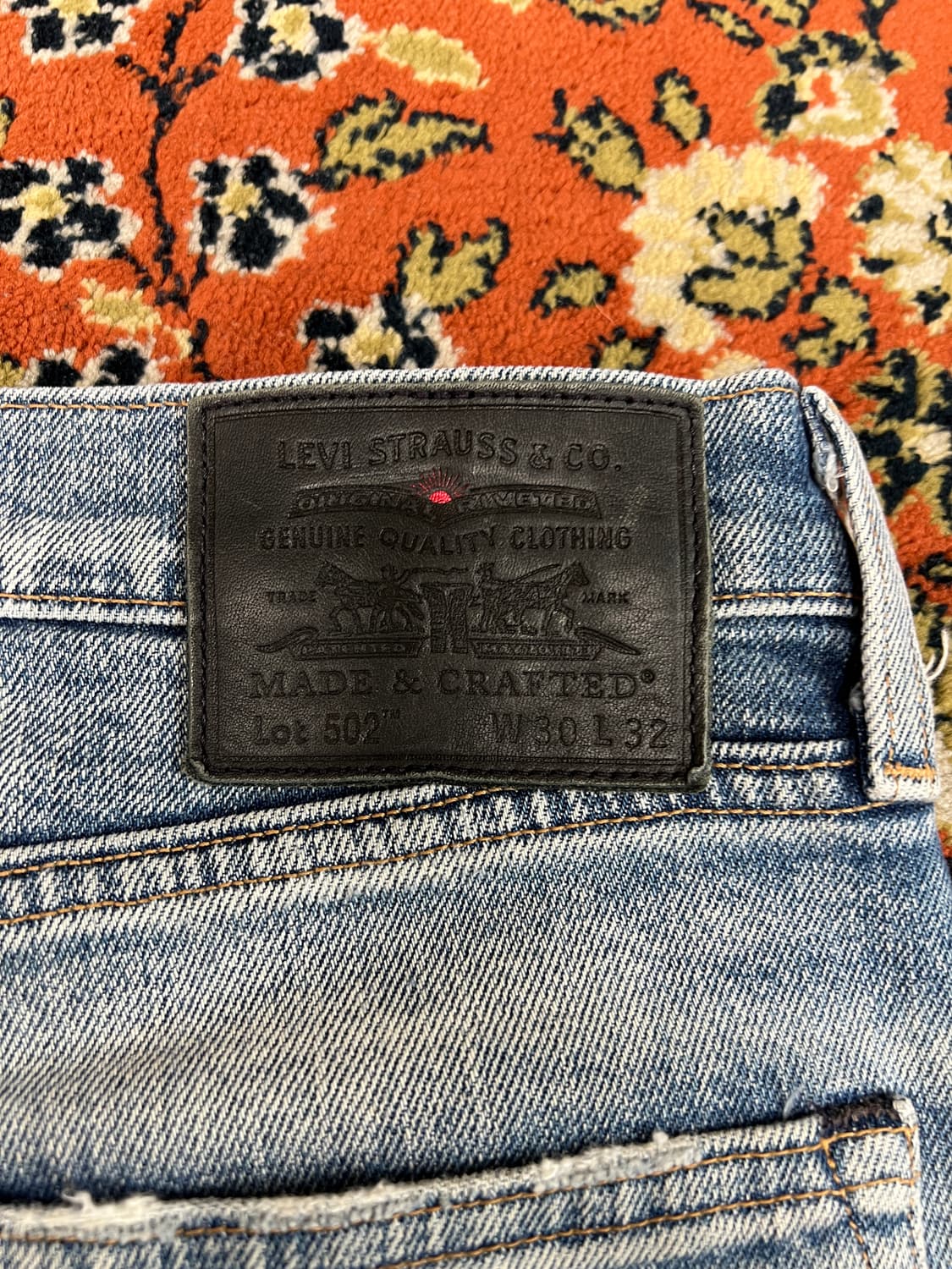 [30] LEVIS 리바이스 JAPAN bigE 블루탭 502 데님팬츠 상품이미지4