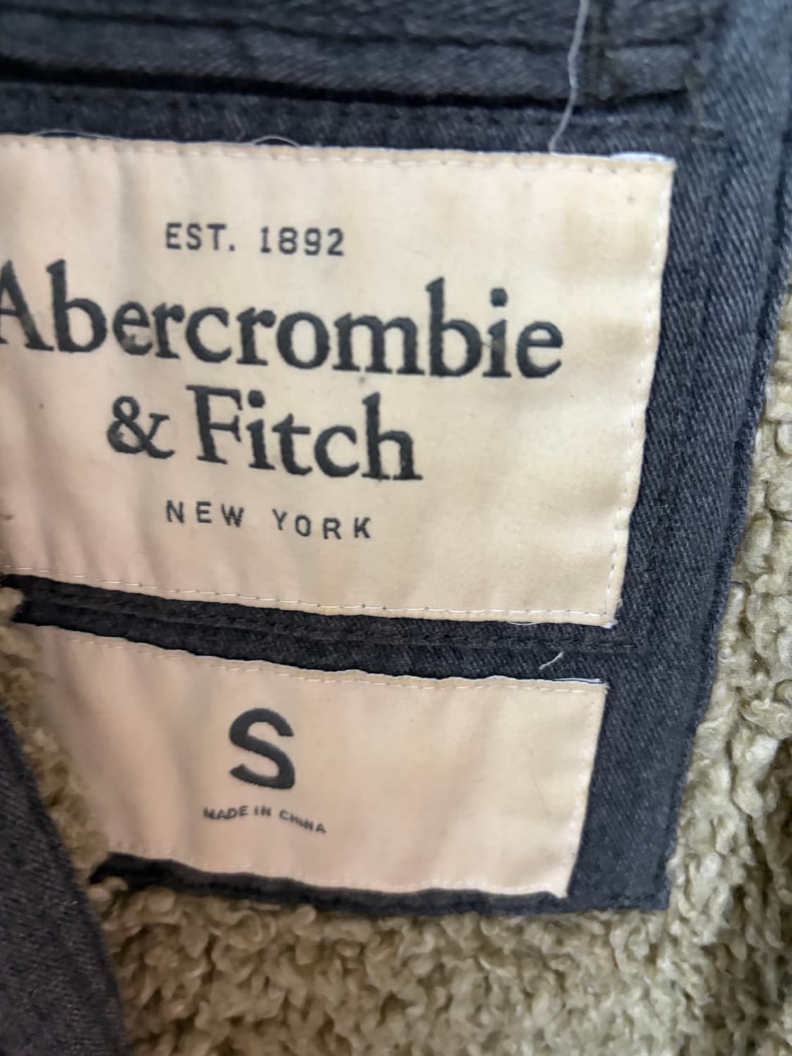 아베크롬비 퍼 후드집업 그레이 상품이미지3