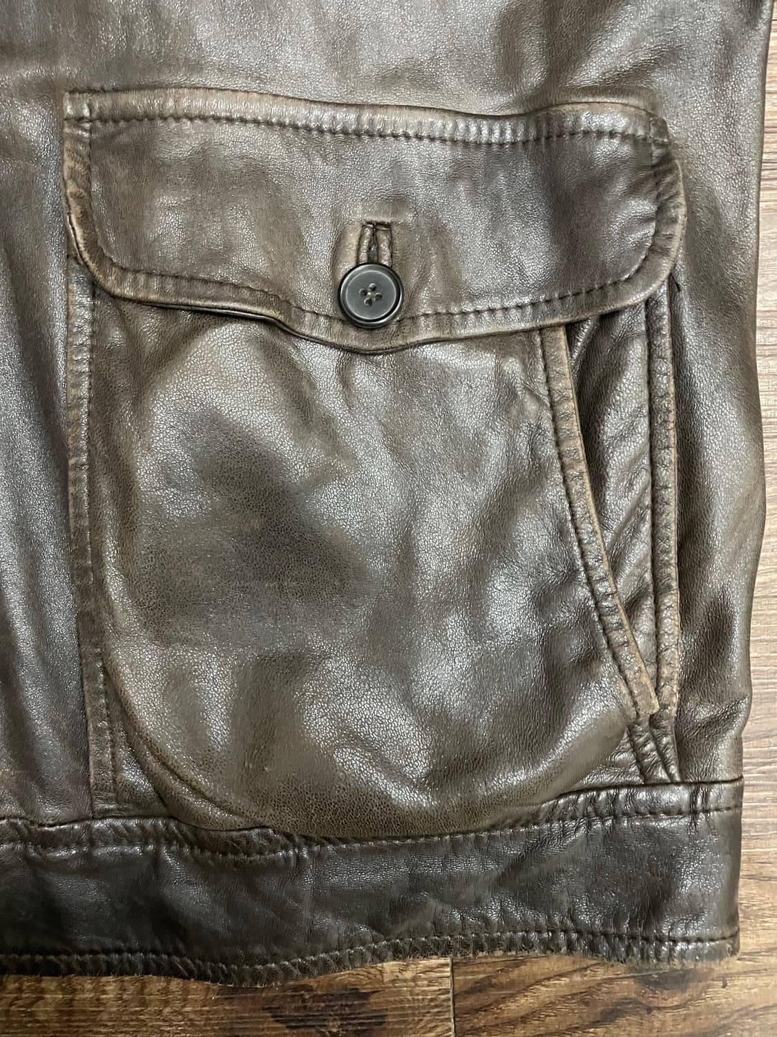 마르니 A-2 양가죽 플라이트 자켓 브라운 50 상품이미지4